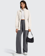 G4Free - Smoofit Zip Up Pockets Long Cinch Waist Jackets -GF25M738DA-S-GF25M738DB-M-GF25M738DC-L-GF25M738DD-XL-GF25M738DE-XXL