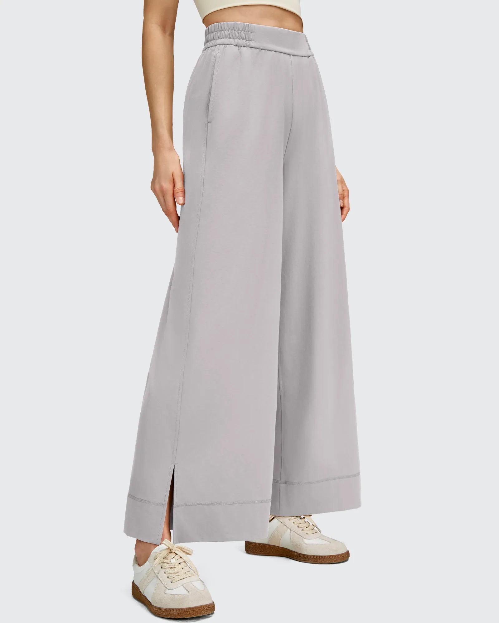 G4Free - Strowen Lightweight Ankle Splits Wide Leg Ankle Pants -GF25J608AA-S-GF25J609AA-S-GF25J610AA-S-GF25J608AB-M-GF25J609AA-S