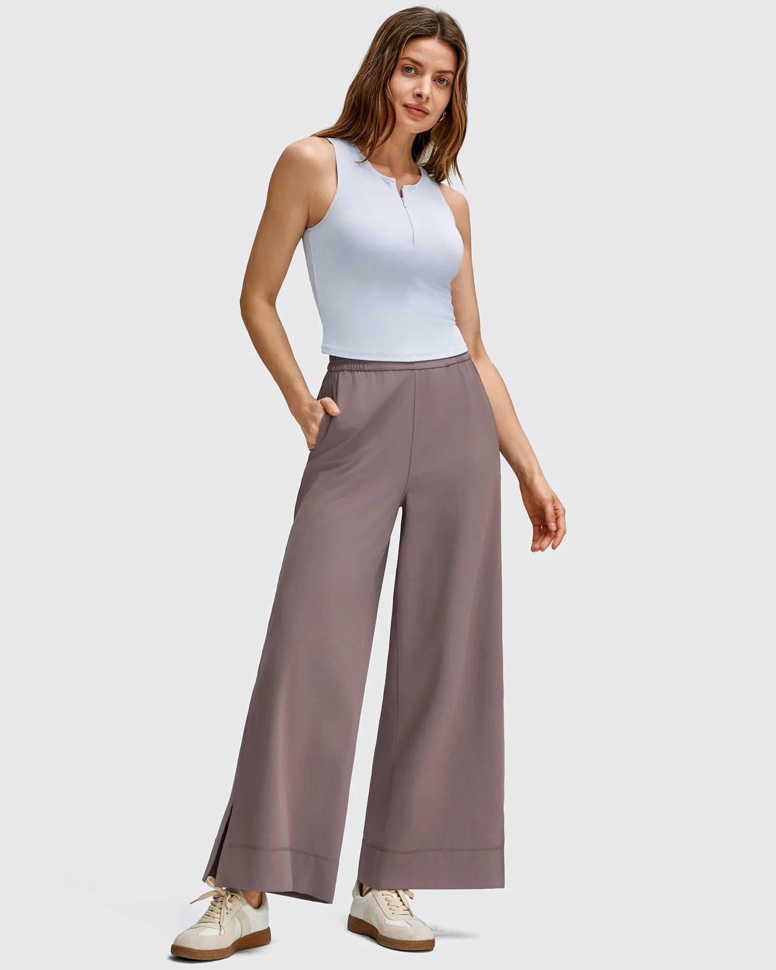 G4Free - Strowen Lightweight Ankle Splits Wide Leg Ankle Pants -GF25J608AA-S-GF25J609AA-S-GF25J610AA-S-GF25J608AB-M-GF25J609AA-S