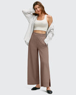 G4Free - Strowen Lightweight Ankle Splits Wide Leg Ankle Pants -GF25J608AA-S-GF25J609AA-S-GF25J610AA-S-GF25J608AB-M-GF25J609AA-S