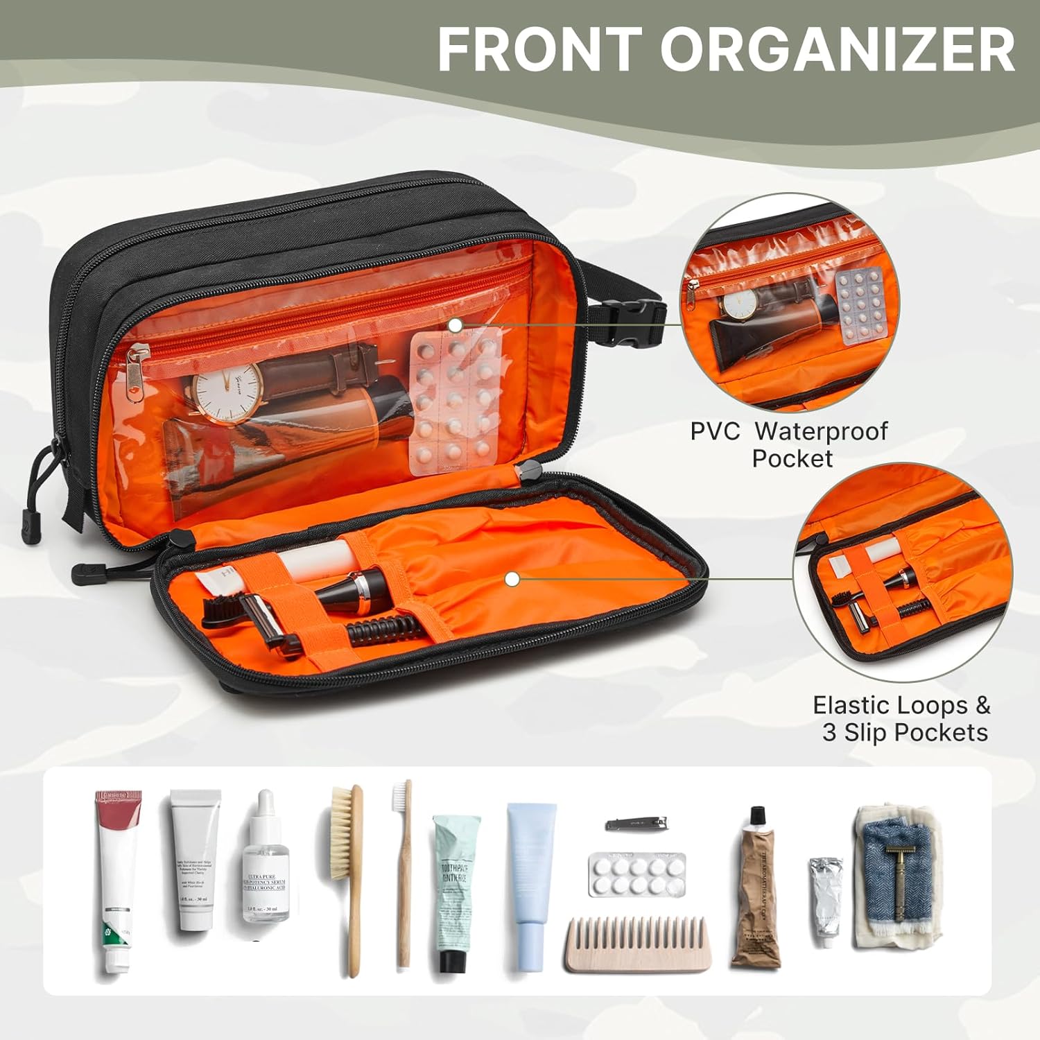 G4Free - Toiletry Bag for Men, Travel Toiletry Organizer -TN25B600A-TN25B600B