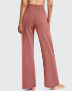 G4Free - Wide Leg Pants Woman Yoga Pants with Pockets Petite -PM23D151AA-S