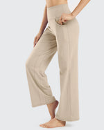 G4Free - Wide Leg Pants Woman Yoga Pants with Pockets Petite -PM23D151AA-S