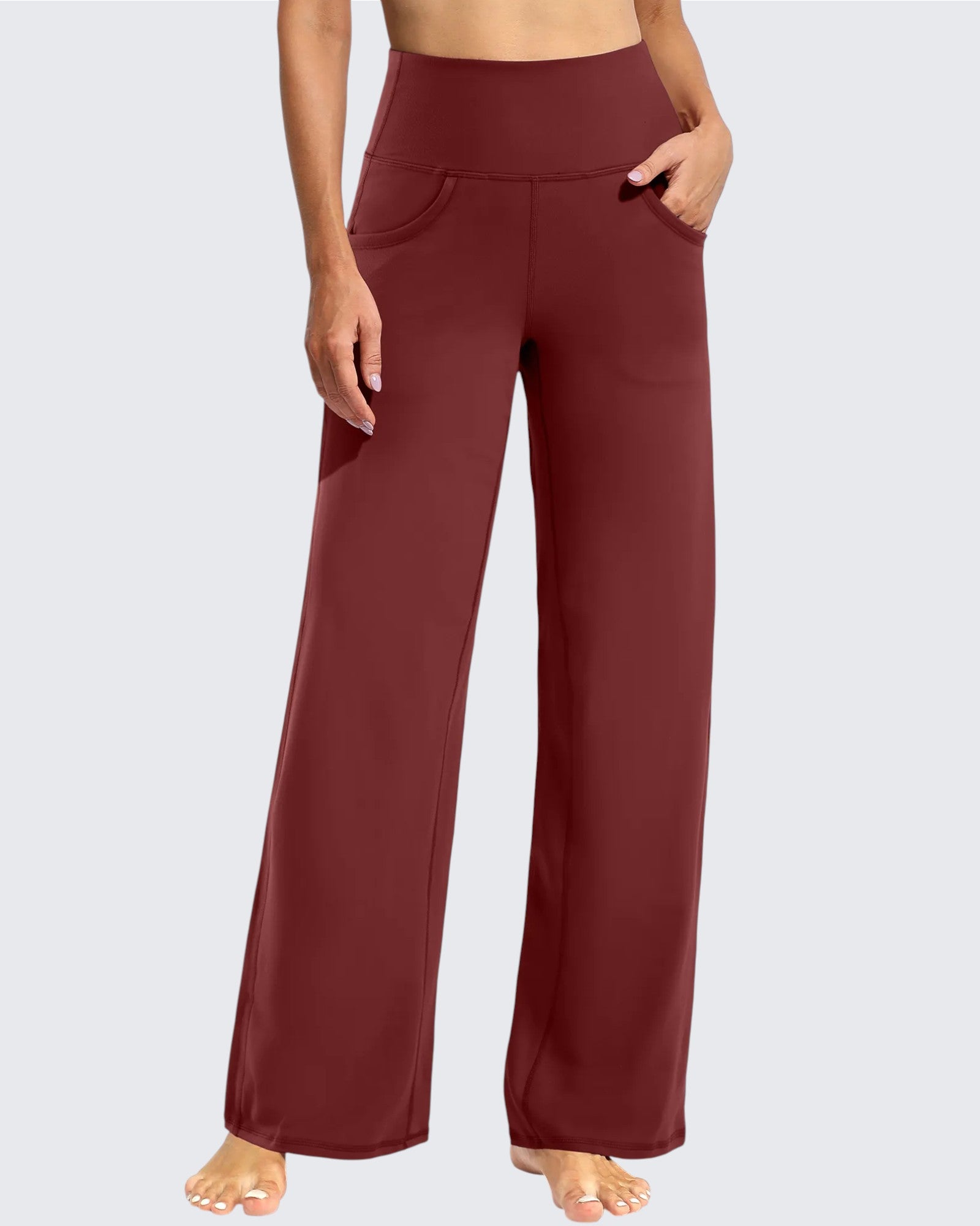 G4Free - Wide Leg Pants Woman Yoga Pants with Pockets Petite -PM23D151AA-S-PM23D151AB-M-PM23D151AC-L-PM23D151AD-XL-PM23D151AE-XXL