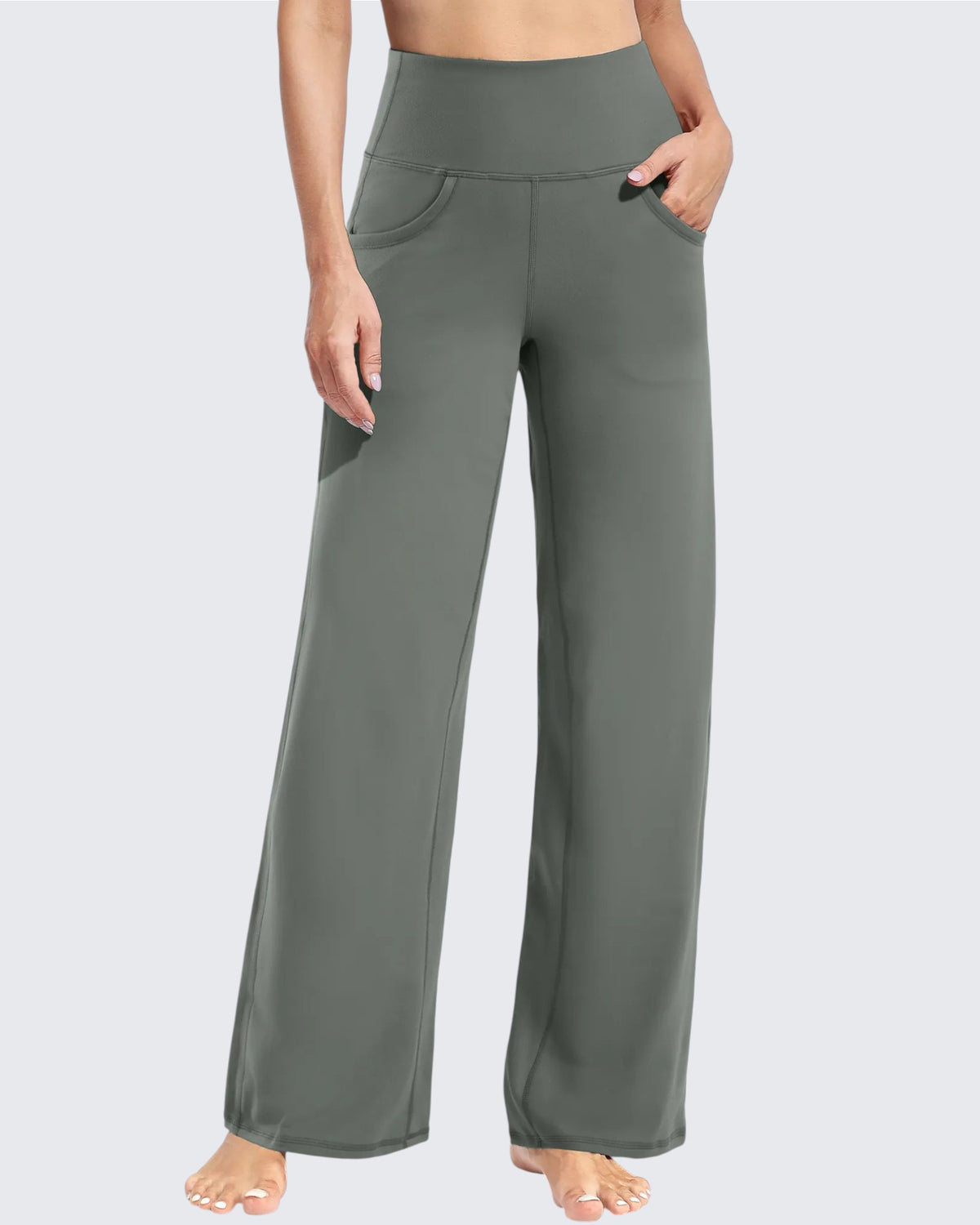 G4Free - Wide Leg Pants Woman Yoga Pants with Pockets Tall -PM23D152AA-S