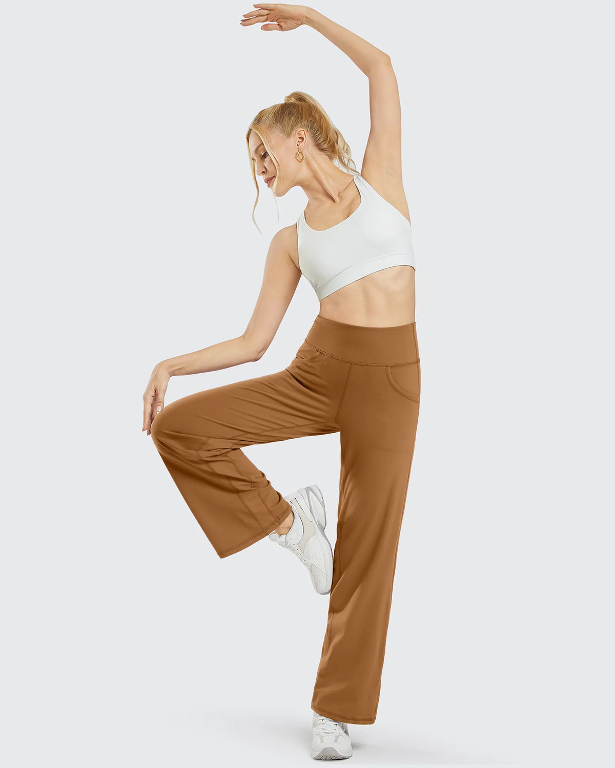 G4Free - Wide Leg Pants Woman Yoga Pants with Pockets Tall -PM23D152AA-S-PM23D152AB-M-PM23D152AC-L-PM23D152AD-XL-PM23D152AE-XXL