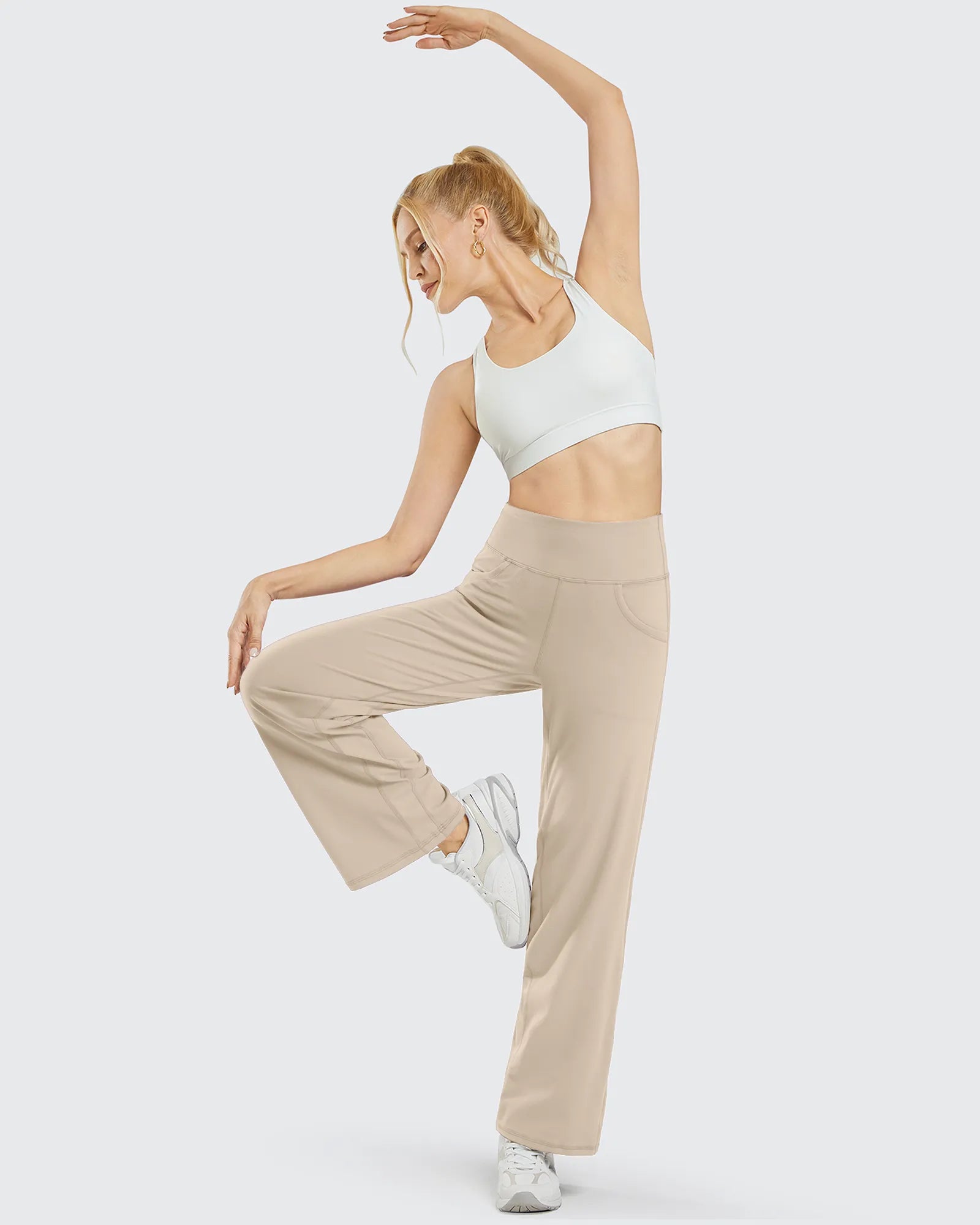 G4Free - Wide Leg Pants Woman Yoga Pants with Pockets Tall -PM23D152AA-S-PM23D152AB-M-PM23D152AC-L-PM23D152AD-XL-PM23D152AE-XXL