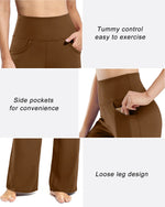 G4Free - Wide Leg Pants Woman Yoga Pants with Pockets Tall -PM23D152AA-S-PM23D152AB-M-PM23D152AC-L-PM23D152AD-XL-PM23D152AE-XXL