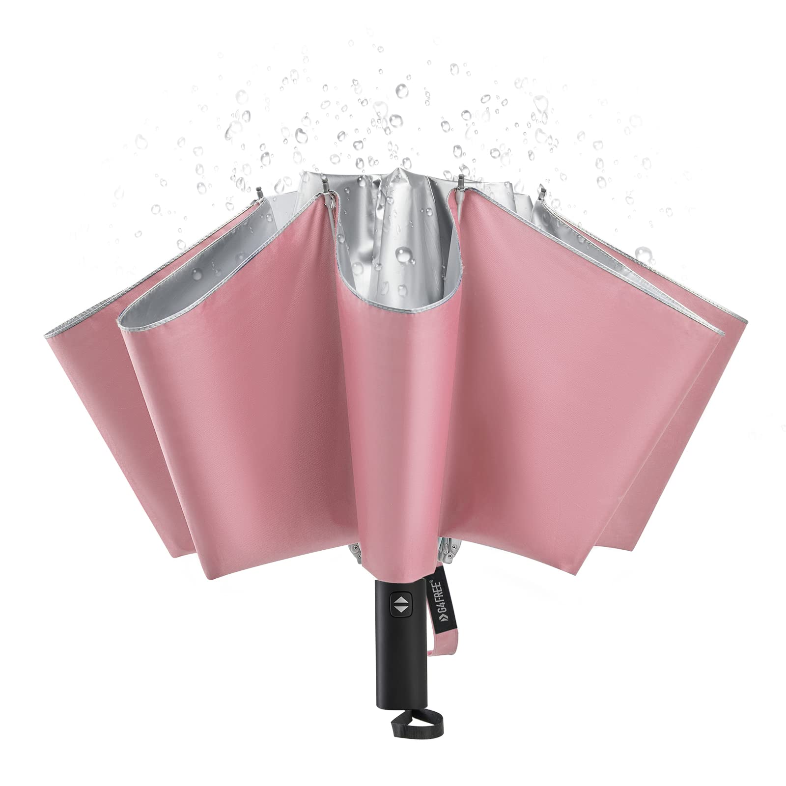 G4Free G4Free UPF 50+ UV Protection 54 Inch Large Reverse Travel Umbrella 