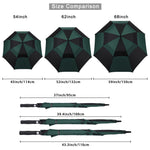 G4Free G4Free Automatic Open Golf Umbrella Double Canopy Vented Stick Umbrellas 