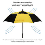 G4Free G4Free Automatic Open Golf Umbrella Double Canopy Vented Stick Umbrellas 