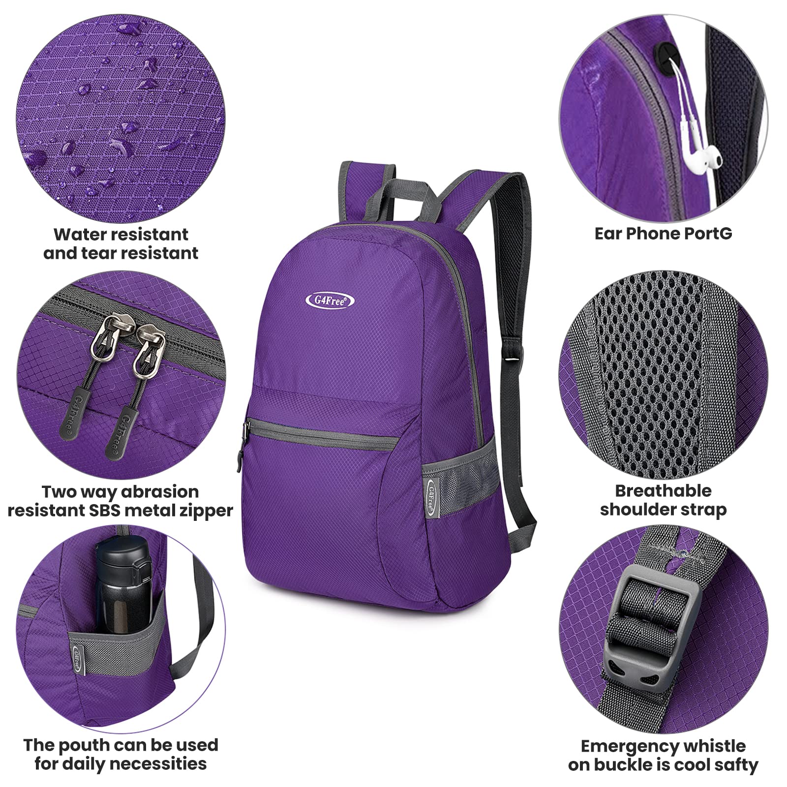 G4Free G4Free Daypack Backpacks 
