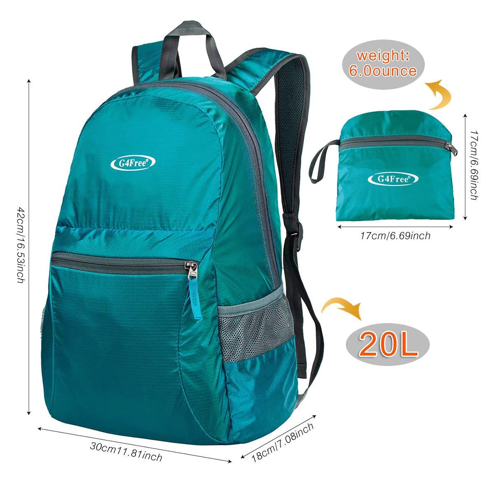 G4Free G4Free Daypack Backpacks 