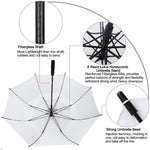 G4Free G4Free Automatic Open Golf Umbrella Double Canopy Vented Stick Umbrellas 