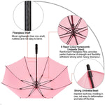 G4Free G4Free Automatic Open Golf Umbrella Double Canopy Vented Stick Umbrellas 