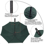 G4Free G4Free Automatic Open Golf Umbrella Double Canopy Vented Stick Umbrellas 