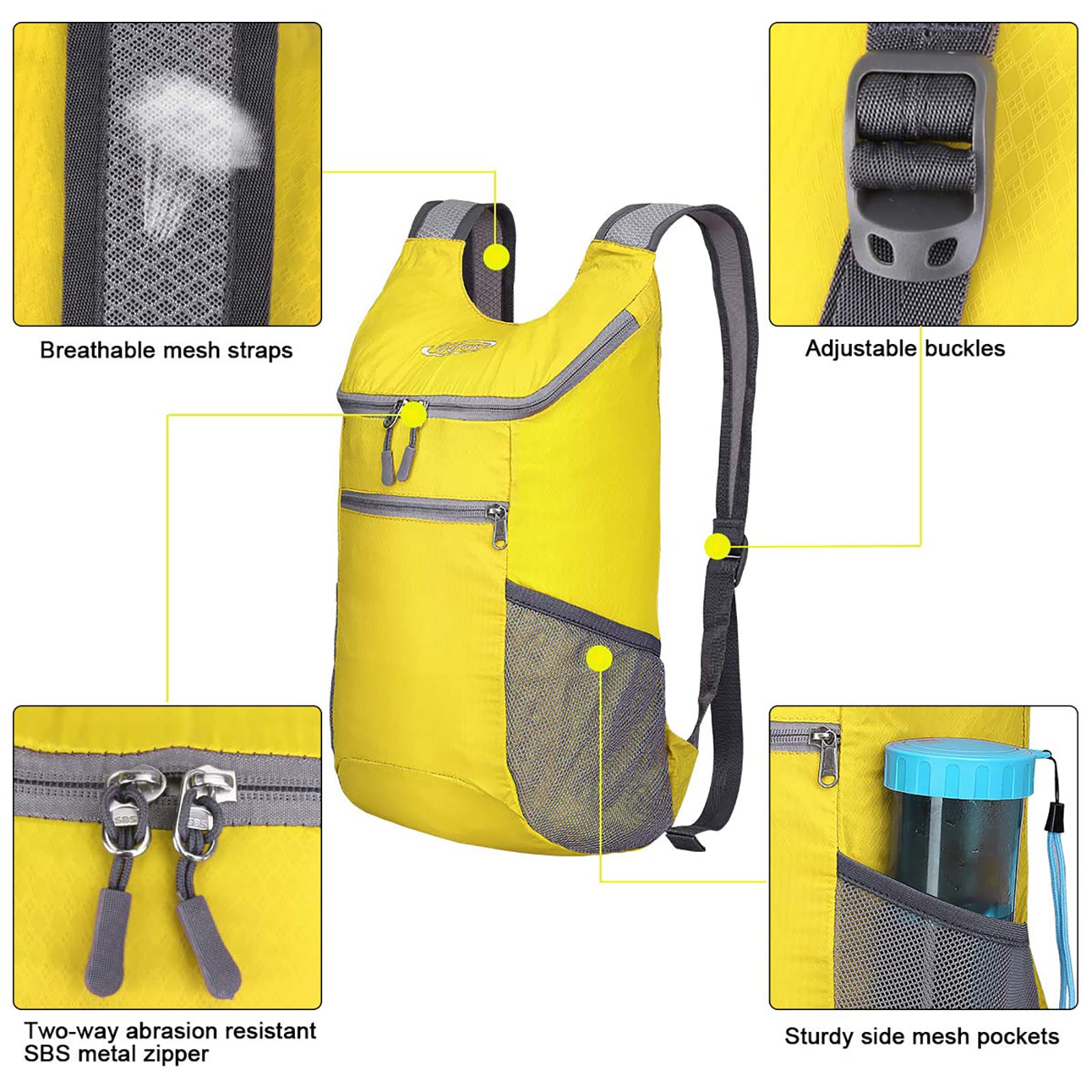 G4Free G4Free 11L Lightweight Hiking Backpack for Men And Women 