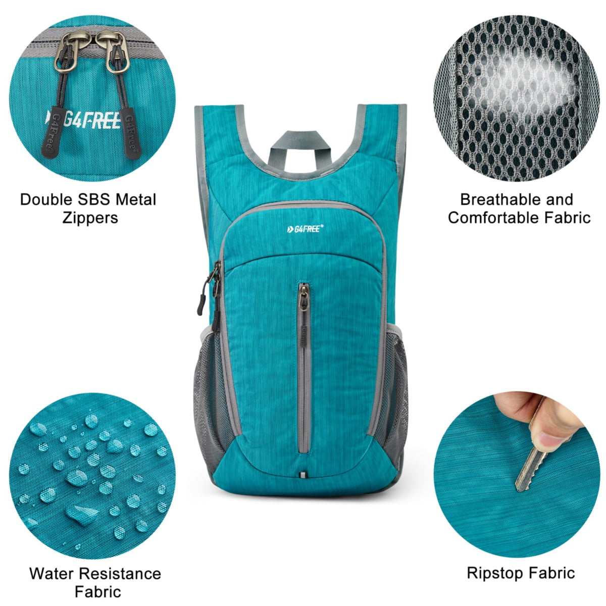 G4Free G4Free 10L Small Travel Hiking Daypack 