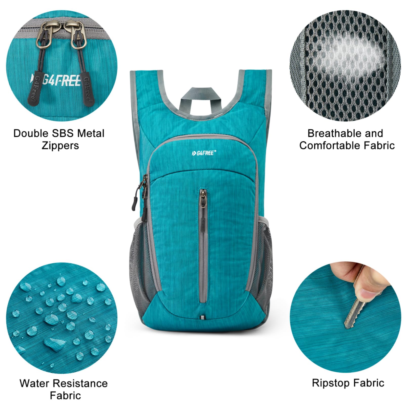G4Free G4Free 10L Small Travel Hiking Daypack 