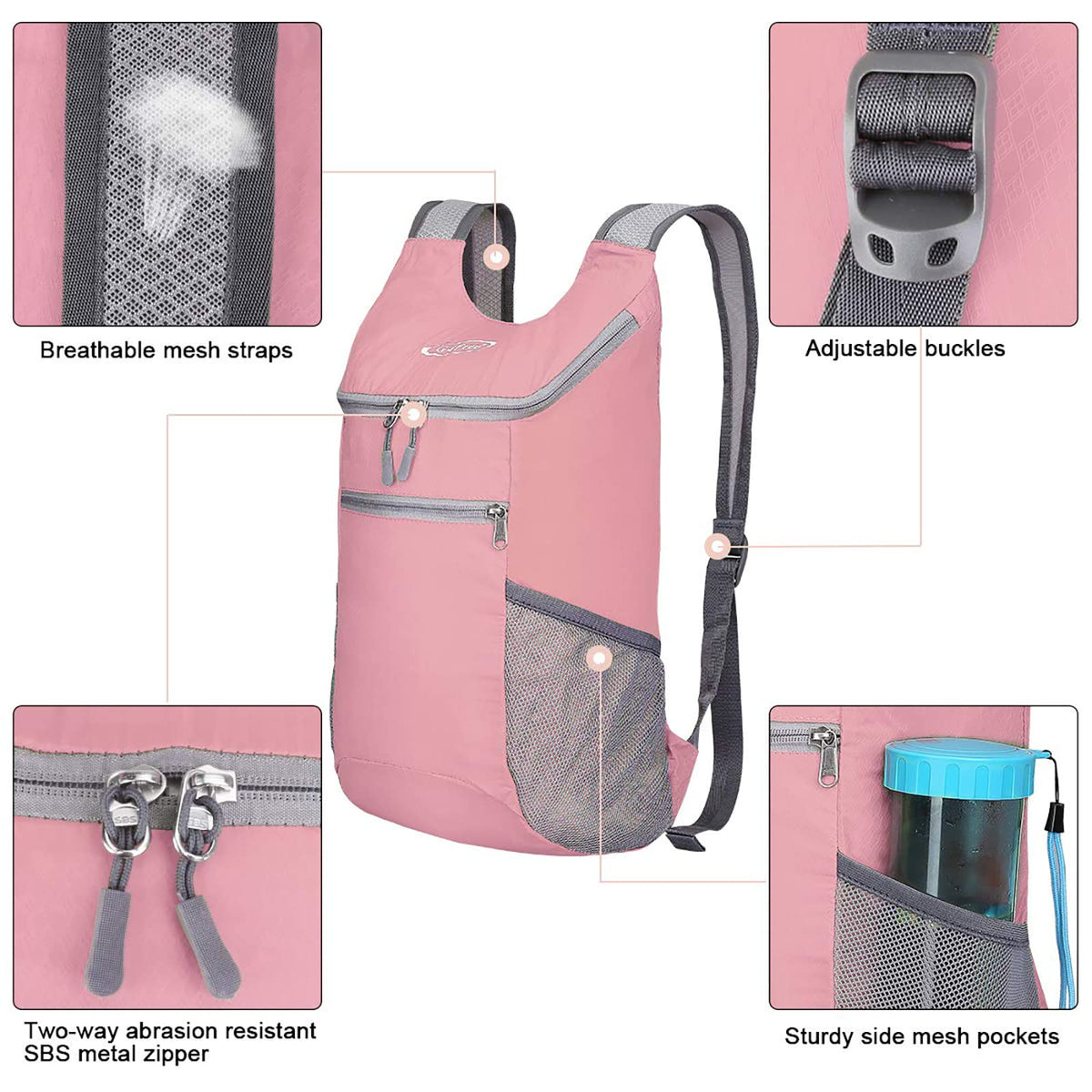 G4Free G4Free 11L Lightweight Hiking Backpack for Men And Women 