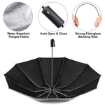 G4Free G4Free UPF 50+ UV Protection 54 Inch Large Reverse Travel Umbrella 