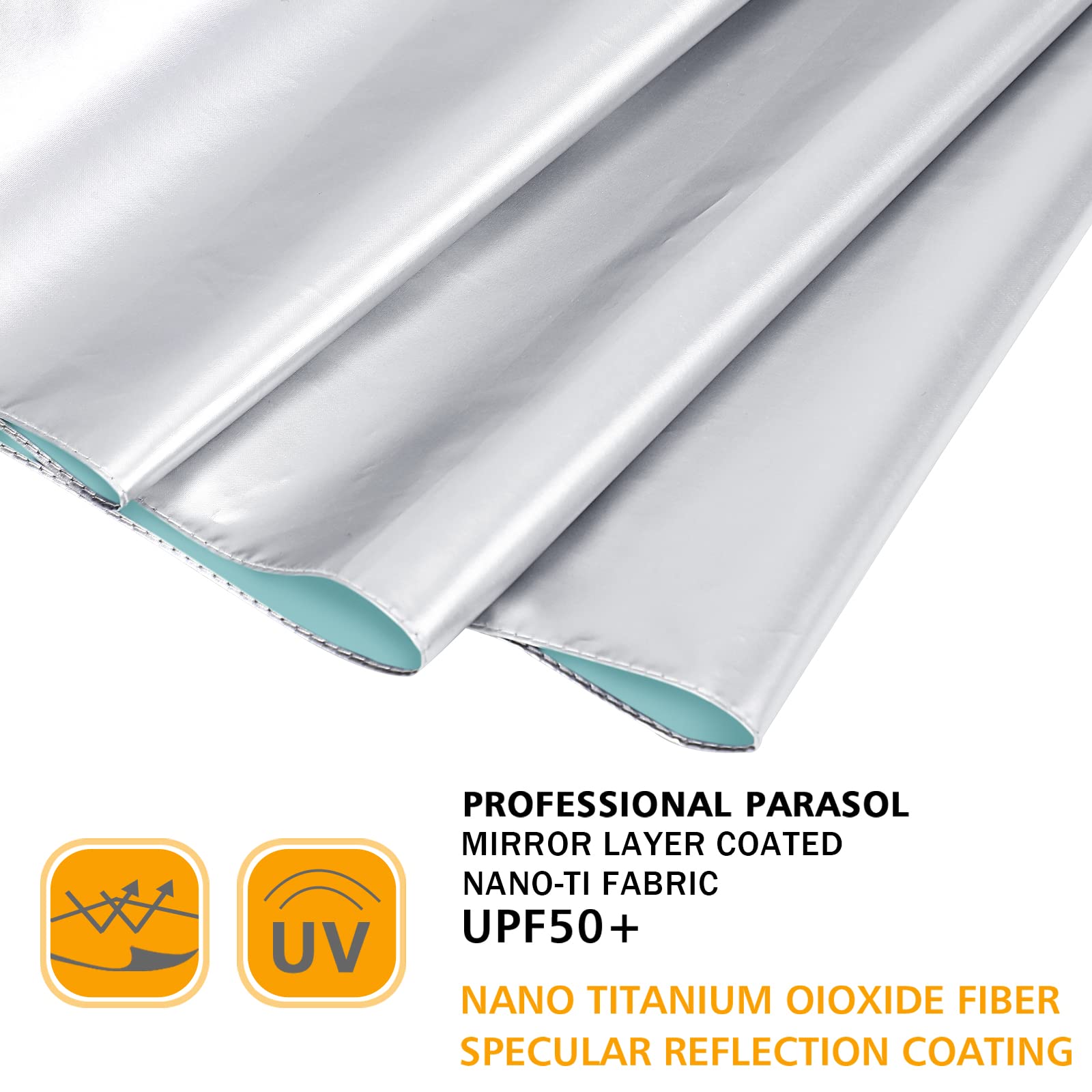 G4Free G4Free UPF 50+ UV Protection 54 Inch Large Reverse Travel Umbrella 