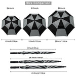 G4Free G4Free Automatic Open Golf Umbrella Double Canopy Vented Stick Umbrellas 