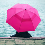 G4Free G4Free Automatic Open Golf Umbrella Double Canopy Vented Stick Umbrellas 