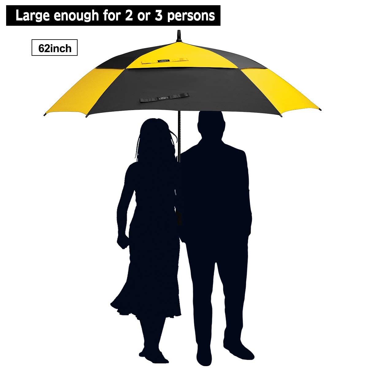 G4Free G4Free Square Windproof Auto Open Stick Umbrella 