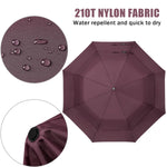 G4Free G4Free 62 Inch Portable Automatic Open Oversize Vented Double Canopy Umbrellas 
