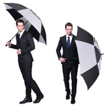 G4Free G4Free Automatic Open Golf Umbrella Double Canopy Vented Stick Umbrellas 