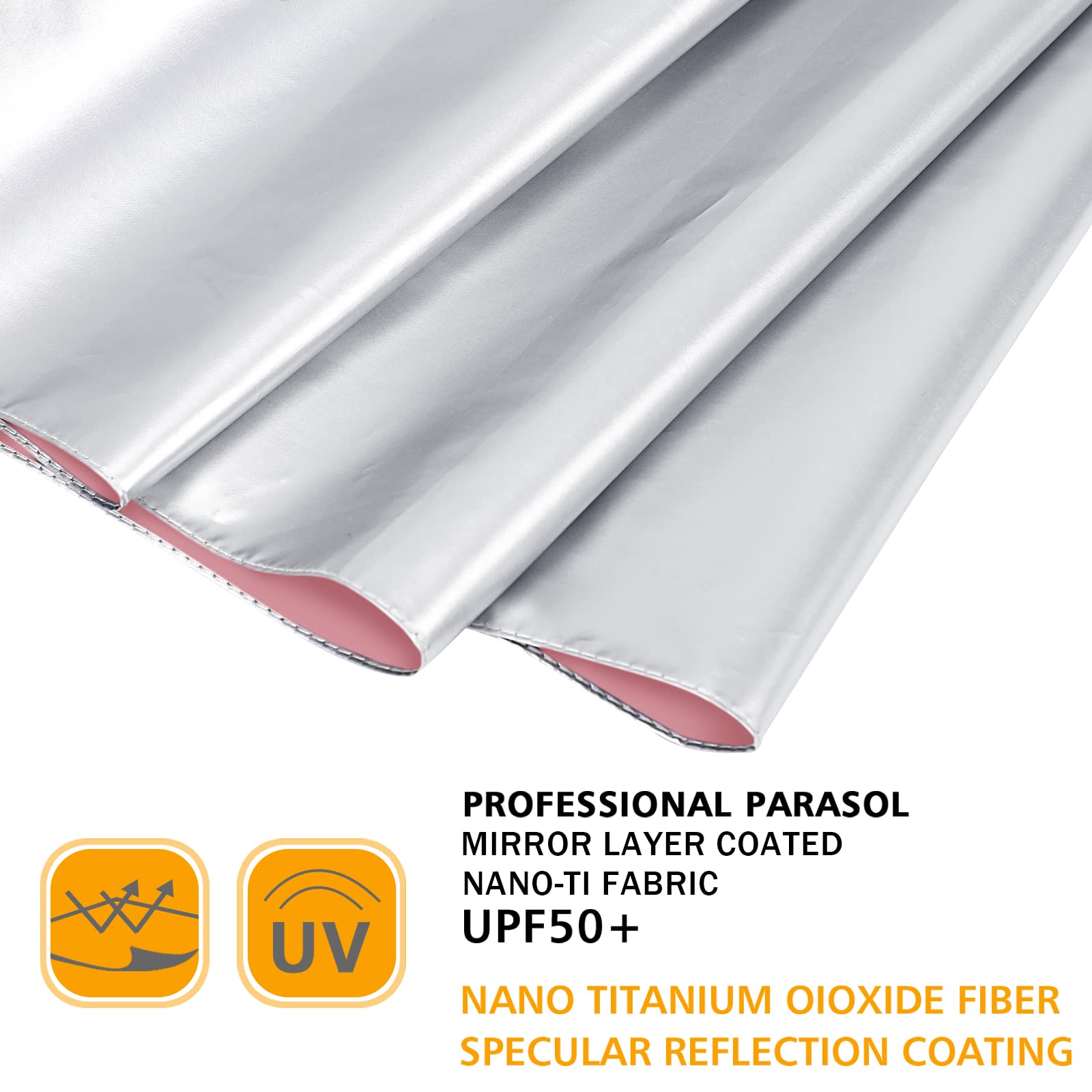 G4Free G4Free UPF 50+ UV Protection 54 Inch Large Reverse Travel Umbrella 