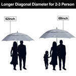 G4Free G4Free Square Windproof Auto Open Stick Umbrella 