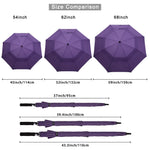 G4Free G4Free Automatic Open Golf Umbrella Double Canopy Vented Stick Umbrellas 