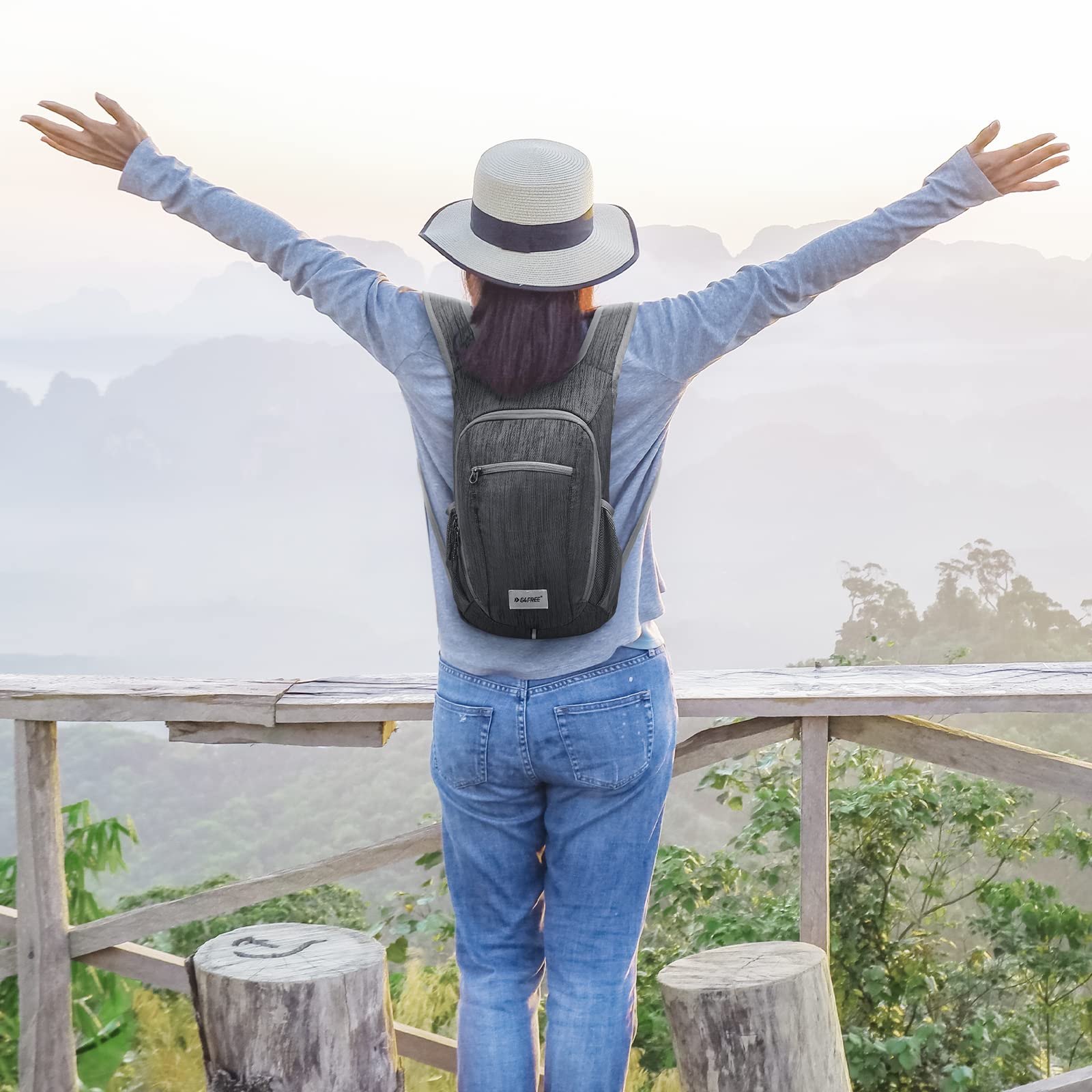 G4Free G4Free 10L/15L Lightweight Hiking Backpack 