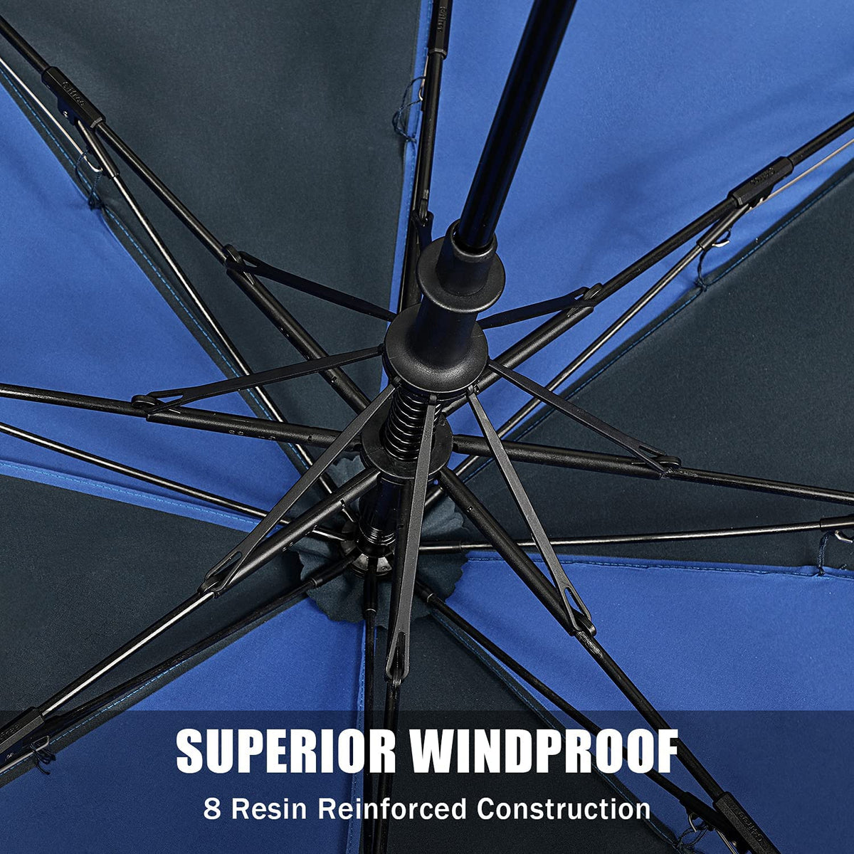 G4Free G4Free 62 Inch Portable Automatic Open Oversize Vented Double Canopy Umbrellas 
