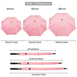G4Free G4Free Automatic Open Golf Umbrella Double Canopy Vented Stick Umbrellas 