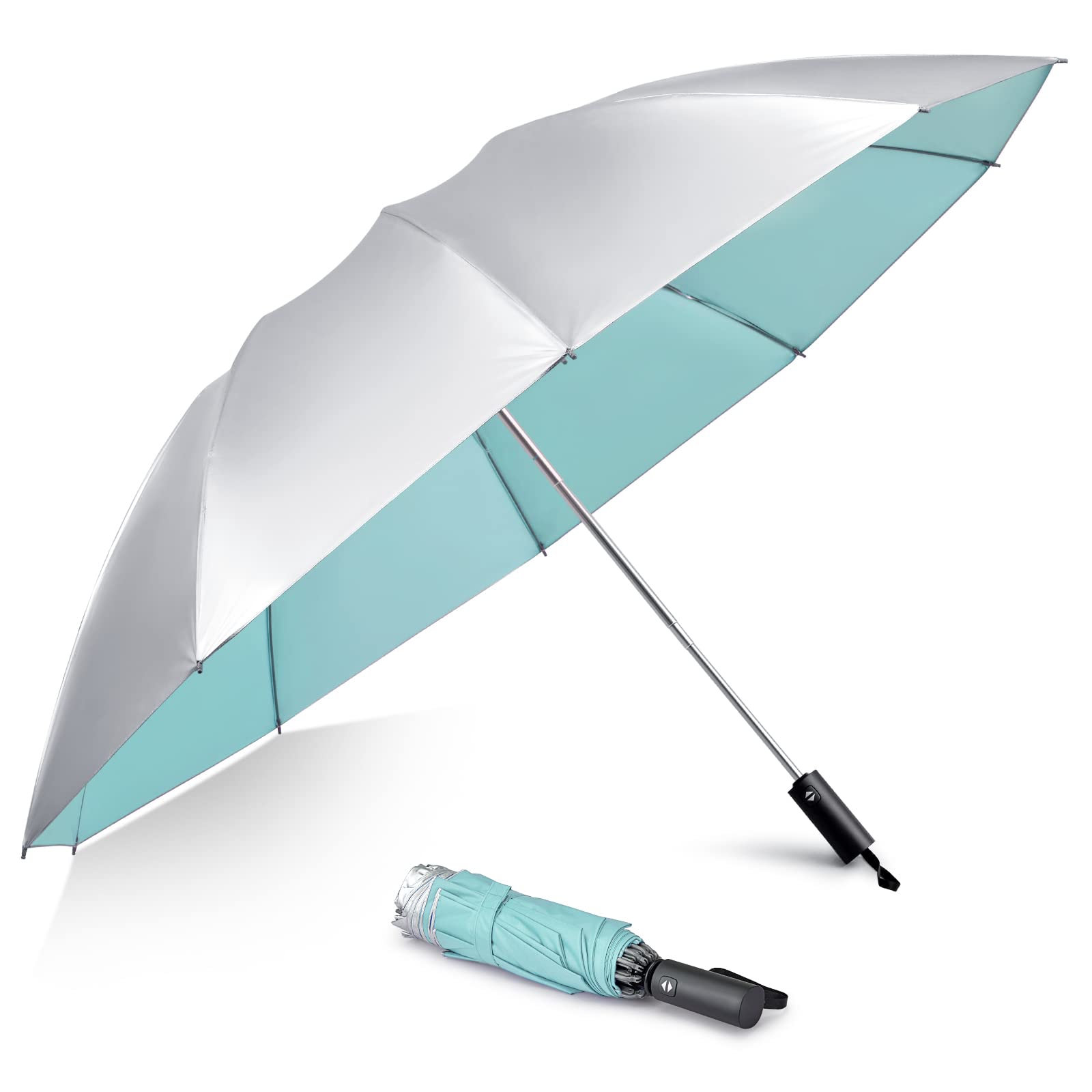 G4Free G4Free UPF 50+ UV Protection 54 Inch Large Reverse Travel Umbrella 