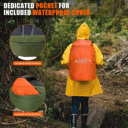 G4Free - G4Free 35L Outdoor Sports Travel Daypack with Rain Cover -D02V647A