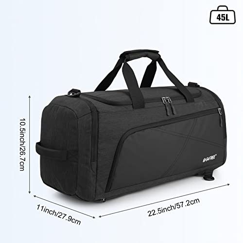 G4Free - G4Free 45L 3-Way Duffle Backpack with Wet Pocket & Shoes Compartment -TN22B071A-TN23B181A-TN22B071B-TN23B181B-TN22B071C