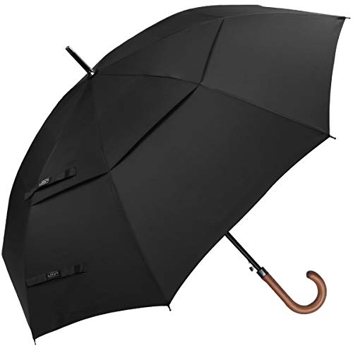 G4Free - G4Free 52/62inch Wooden J Handle Auto Open  Golf Umbrella -D02V552A-D02V657A-D02V552B-D02V657B-D02V552J