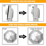 G4Free - G4Free 62 Inch Portable UV Protection Automatic Big Sun Umbrella -D02V737A-D02V737B-D02V737C