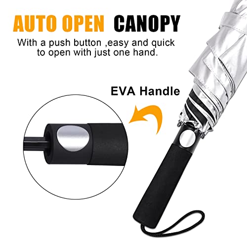G4Free - G4Free 62 Inch Portable UV Protection Automatic Big Sun Umbrella -D02V737A-D02V737B-D02V737C