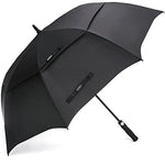 G4Free - G4Free Automatic Open Golf Umbrella Double Canopy Vented Stick Umbrellas -TN22A051A-D02V638A-D01V066A-TN22A051B-D02V638B