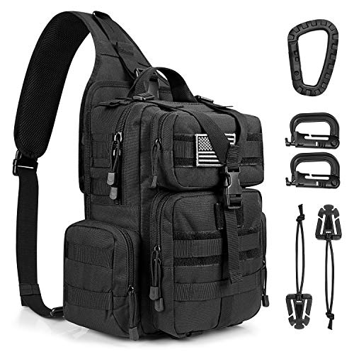 G4Free - G4Free Tactical EDC Sling Bag Backpack with Pistol Holster -D02V759D-D02V759A-D02V759F-D02V759B