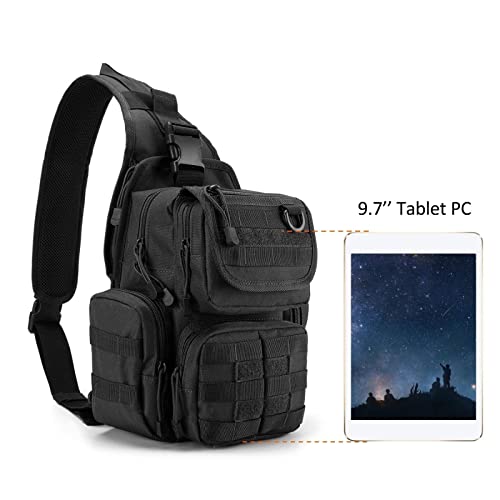 G4Free - G4Free Tactical EDC Sling Bag Pack with Pistol Holster -D02V666B-D02V666A