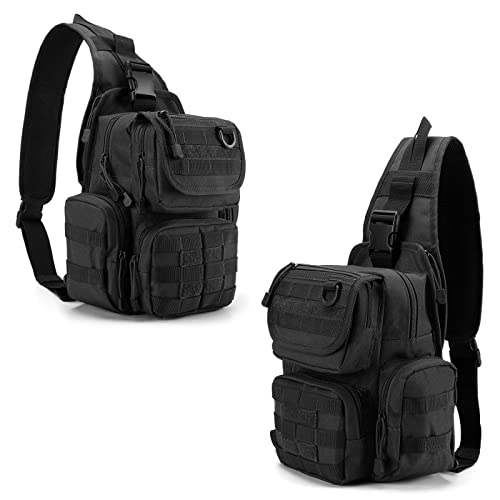 G4Free - G4Free Tactical EDC Sling Bag Pack with Pistol Holster -D02V666B-D02V666A